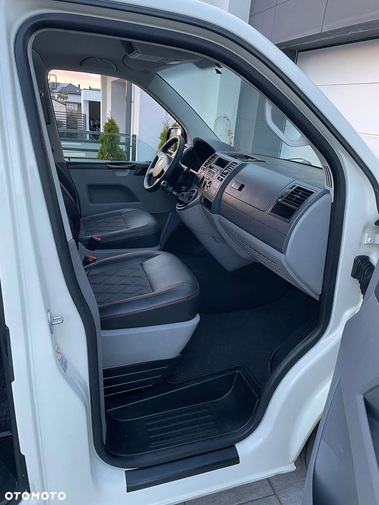 Volkswagen TRANSPORTER T5 L2H1 Długi Klima Skóry Tempomat Brygadówka Dubel Kabina - 18