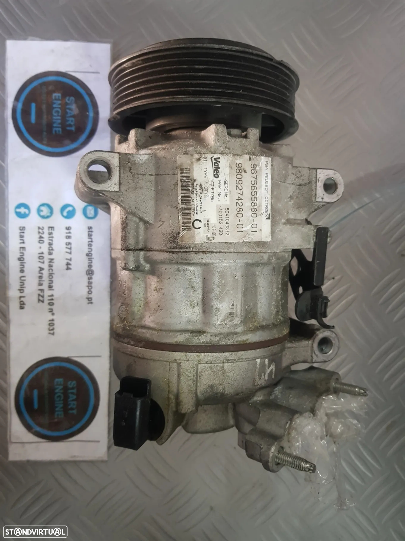Compressor Ar condicionado AC 1.2 puretech Peugeot 5008 3008 208 2008 Citroen C3 DS3 2015-2024 varias referencias - 4