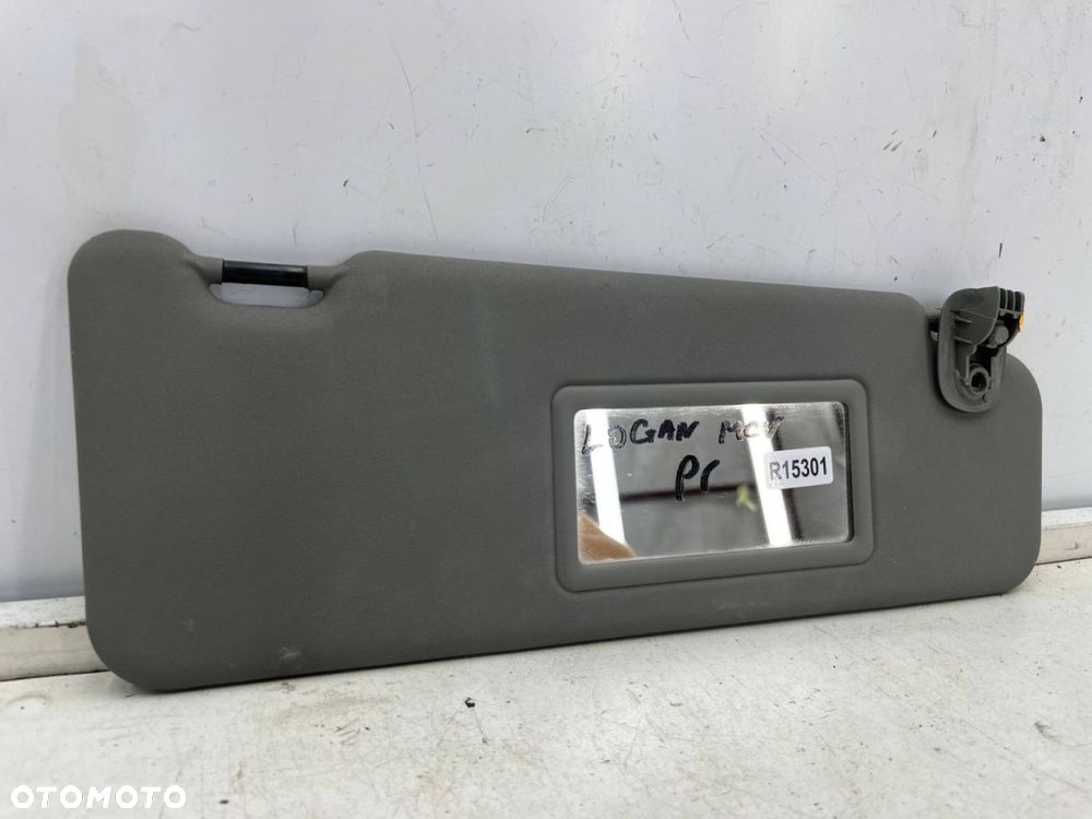 Daszek Dacia Logan 1 I Mcv 05-14r. prawy przeciwsłonecznik pasażera OSŁONA SŁONECZNA 964009756r - 1