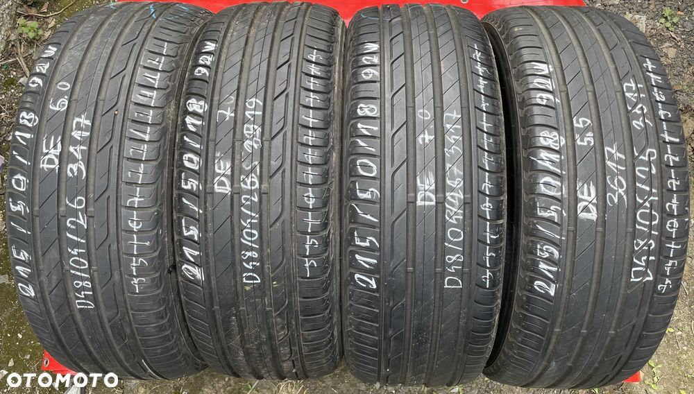 4szt. opony letnie 215/50R18 92W Bridgestone Turanza T001 - 1