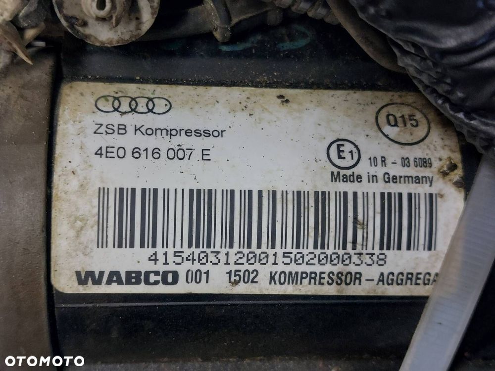 POMPA KOMPRESOR ZAWIESZENIA AUDI A8 D3 4E0616007E - 4