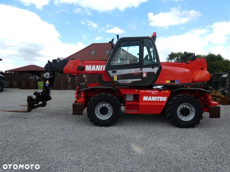 Manitou MRT2150 ROTO / Sprowadzona / Pilot , wciągarka, łyżka + widły / - 3