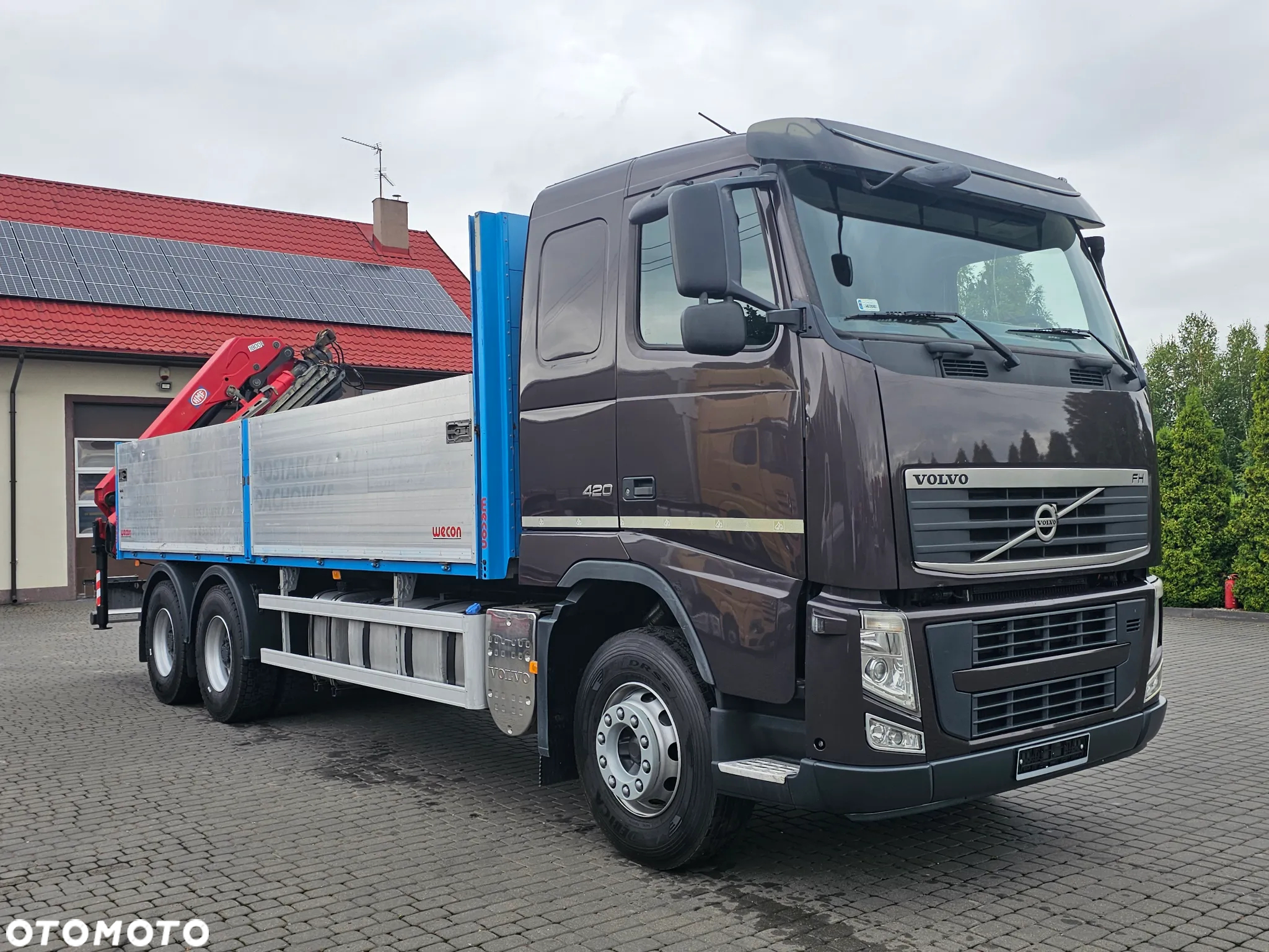 Volvo FH420+HDS 6X4 HMF 12,5m Składany Z, - 2
