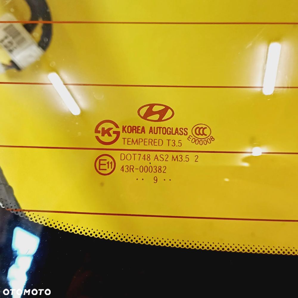 KLAPA TYLNA SZYBA BAGAŻNIKA HYUNDAI i30 5 DRZWI HB LAK: 7F NR119 - 4