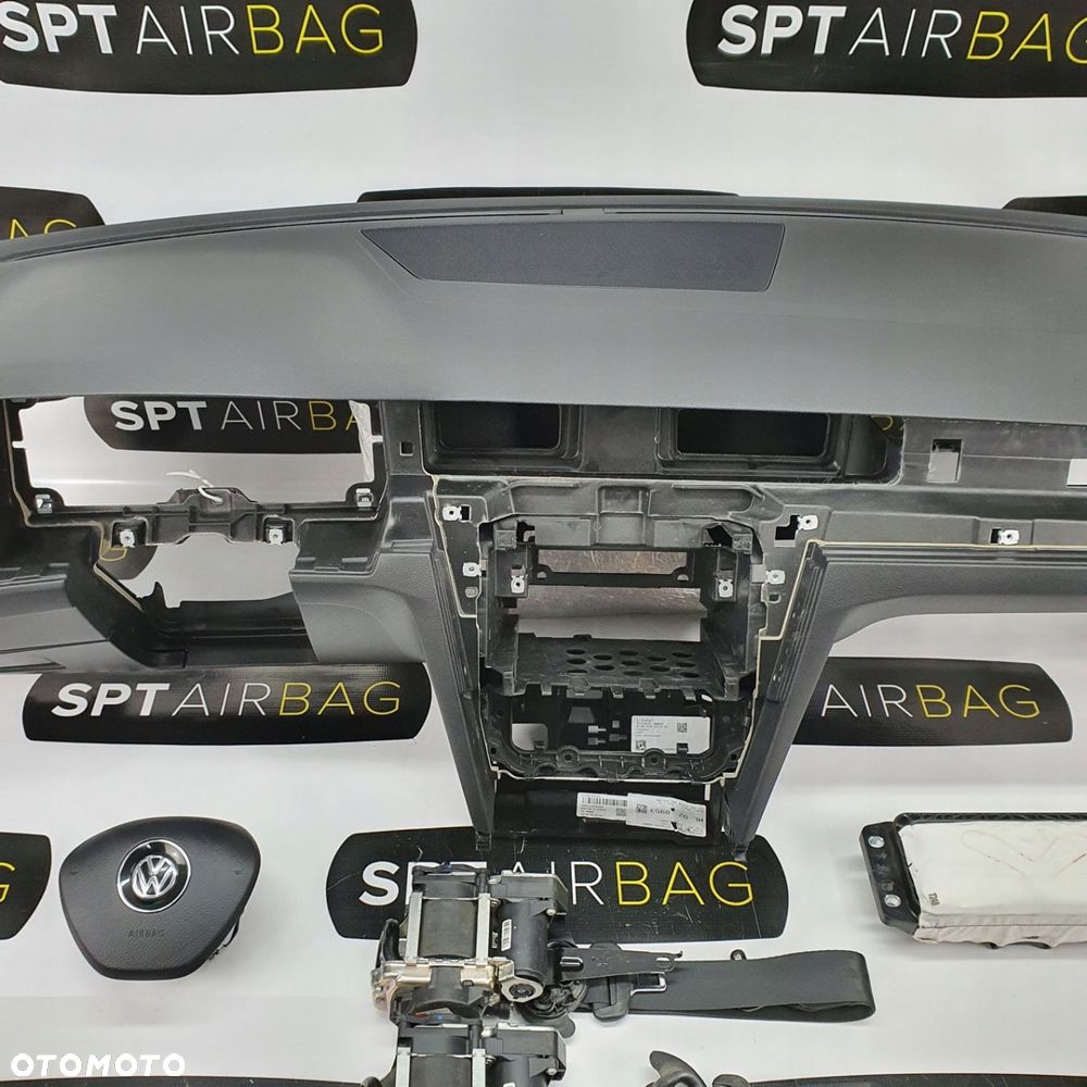 VW PASSAT B8 DESKA ROZDZIELCZA KONSOLA KOKPIT PULPIT PODUSZKI AIRBAG AIR BAG PASY KIT SET - 3
