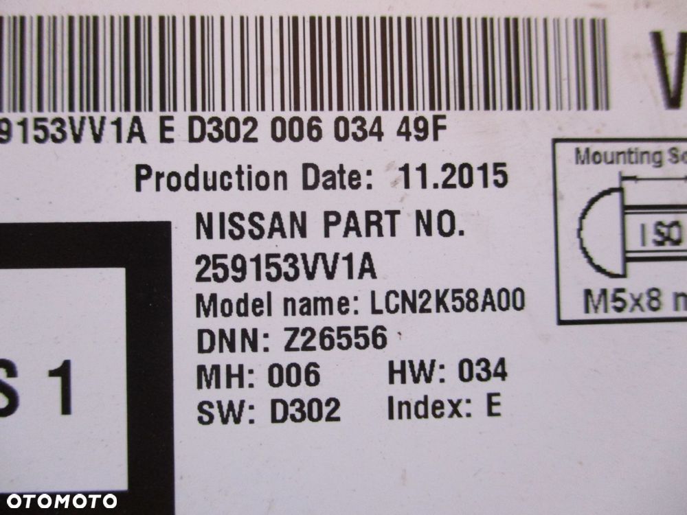 radioodtwarzacz cd nawigacja do nissan note 2015 - 6