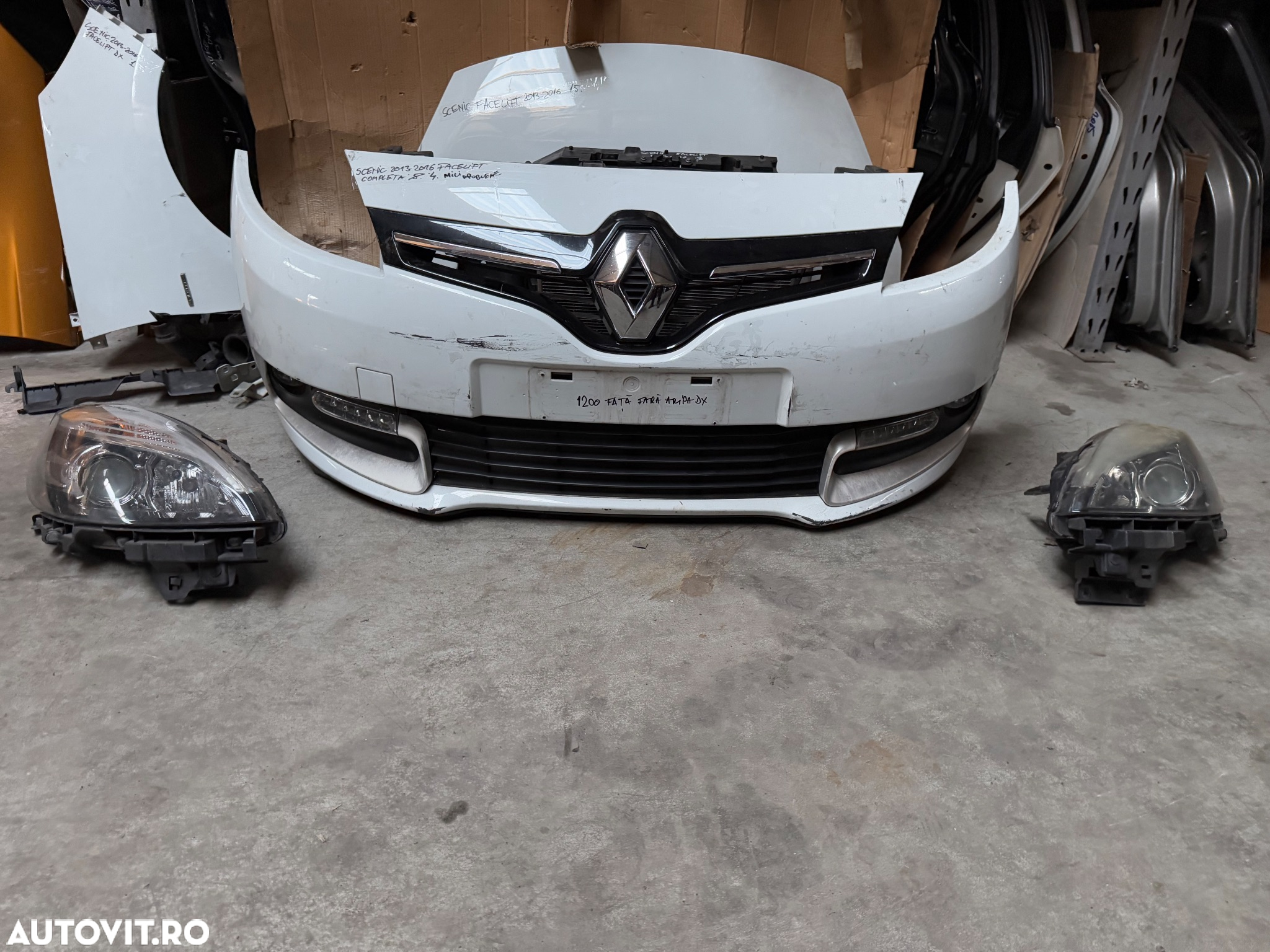 Fata completa RENAULT SCENIC si GRANDSCENIC an 2013-2015 (fara aripa stanga) - 2