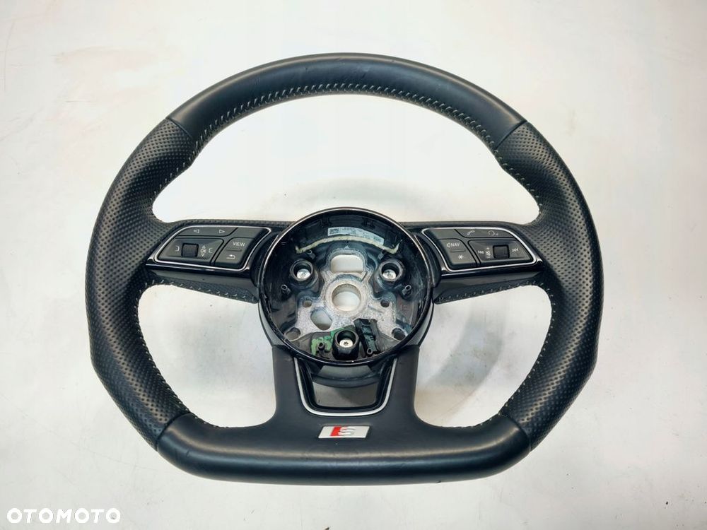 KIEROWNICA SKÓRA PIKOWANA S LINE ŚCIĘTA AUDI A4 B9 A5 8W 8W0419091DG JAH - 1