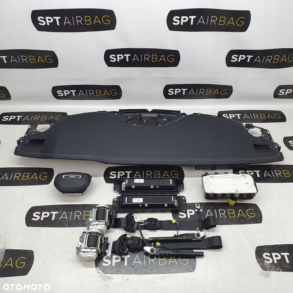 JEEP GRAND CHEROKEE WL DESKA ROZDZIELCZA KONSOLA KOKPIT PULPIT PODUSZKI AIRBAG AIR BAG PASY KIT SET - 1