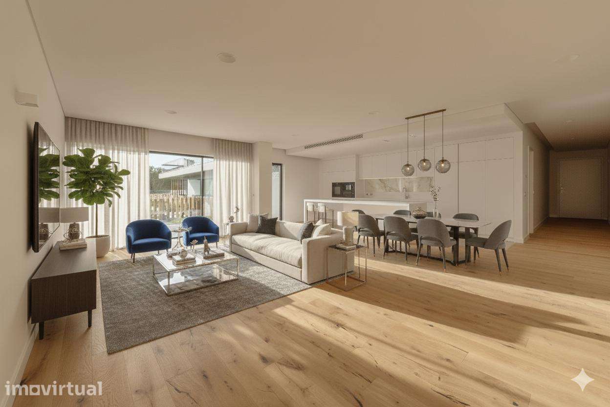 T4 de Luxo em Carcavelos com Terraço, Jardim e Condomínio de Excelênci - Grande imagem: 2/60