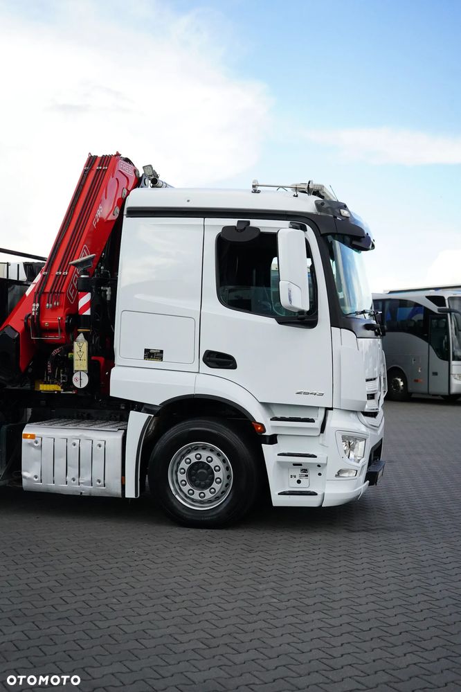Mercedes-Benz ACTROS / 2543 / 6 X 2 / SKRZYNIOWY + HDS / FASSI F 295 / WYS. 16,5 M / PILOT / OŚ SKRETNA - 35