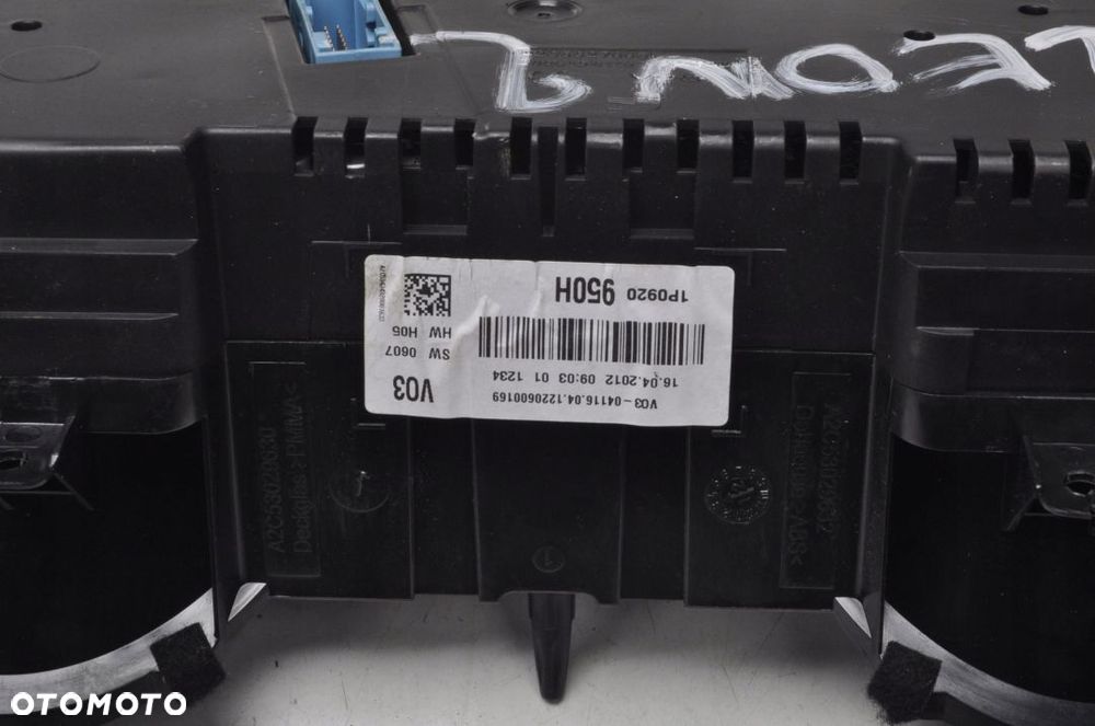 SEAT LEON II 1.2 TSI LICZNIK ZEGARY 1P0920950H - 3