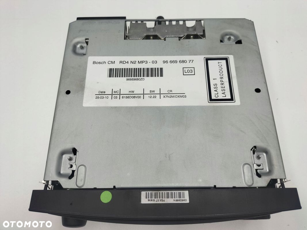 RADIO CD MP3 CITROEN C5 III 9666968077 - 2