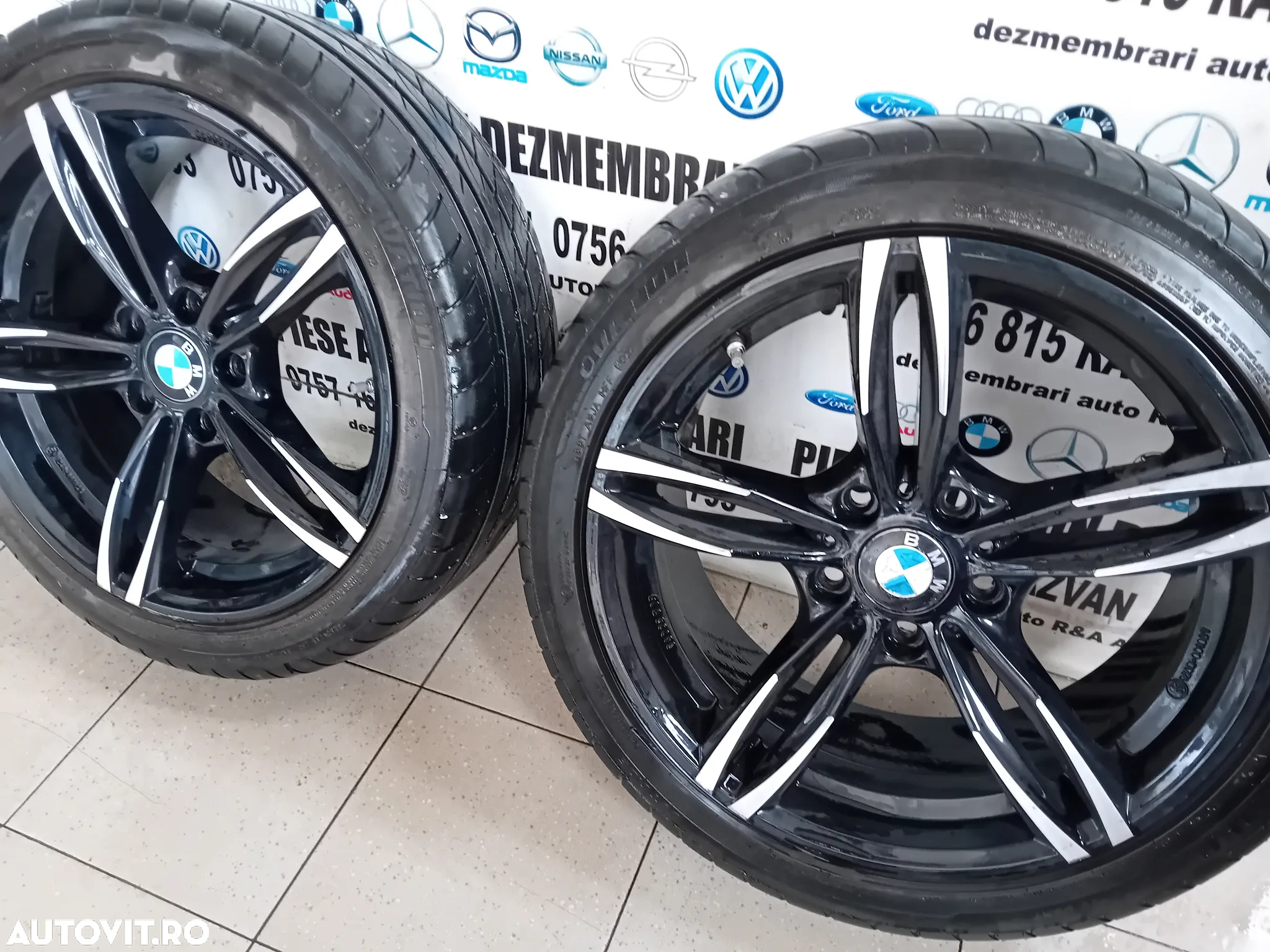 Jante Aluminiu BMW R18 Cu Anvelope Vara Dot 2022 225/45R18 5X120 F10 F30 F31 F32 F11 F01 F20 Etc - 11