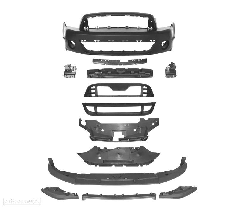 PARA-CHOQUES FRONTAL FORD MUSTANG V6 GT 10-14 LOOK GT500 RESTYLING - 3