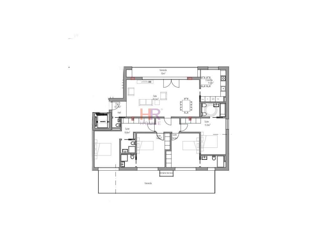 Vende-se T4 Alto da Guarda Inglesa - Grande imagem: 2/6