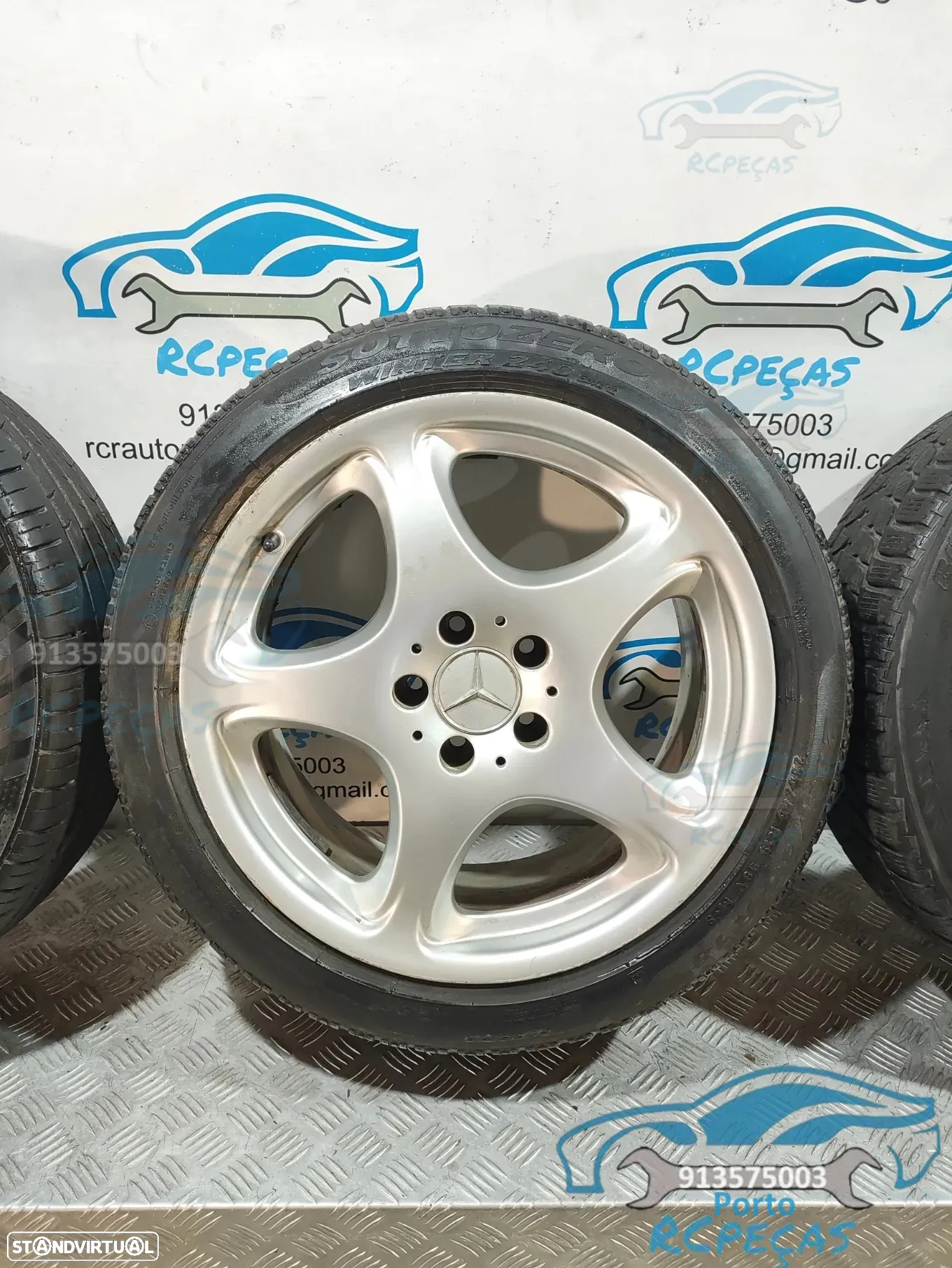 Jantes Originais 18" Mercedes Benz Class S - 5x112 - W215 | W220 - 8J / 9J - ET44 / ET46 - Jante | Dupla Medida | 18 Polegadas | A2204012702 | 2204012702 | A2204012802 | 2204012802 | 5 x 112 - 6