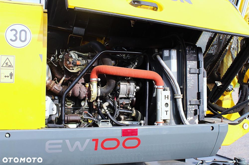 Wacker Neuson EW 100 / ROTOTILT / 4 Łyżki + Widły / Plug + Podpory / Sprowadzona / Koparka Kołowa - 13