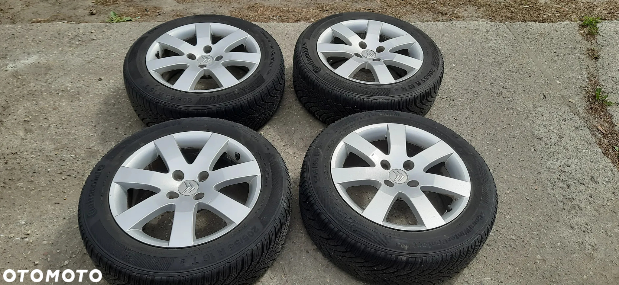 Peugeot Citroen Alufelgi 16 Koła 16 z oponami zimowymi  7x16 ET32 4x108 65,1 9680729880 KOMPLET - 4