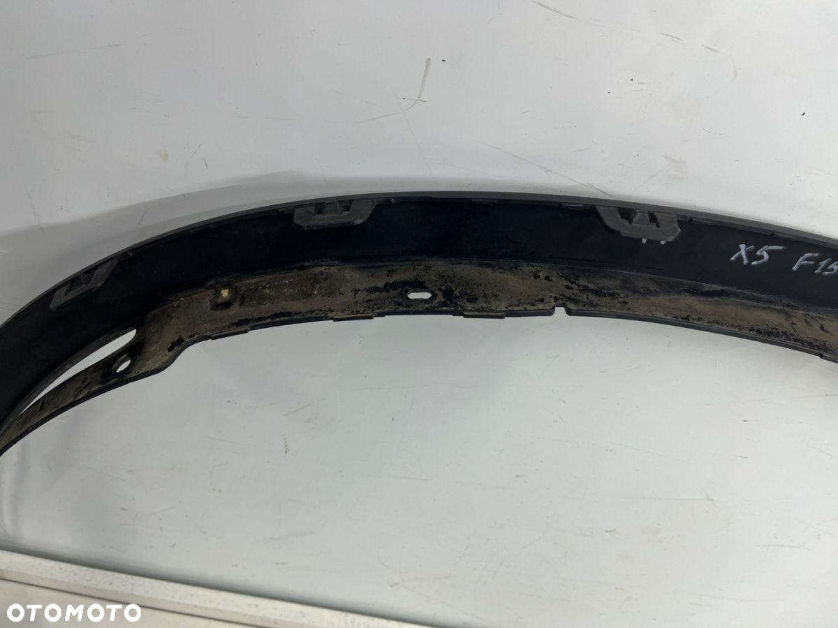 Listwa BMW X5 F15 13-18r. prawy przedni rant nadkola błotnika zderzaka nakładka 7294374 - 9