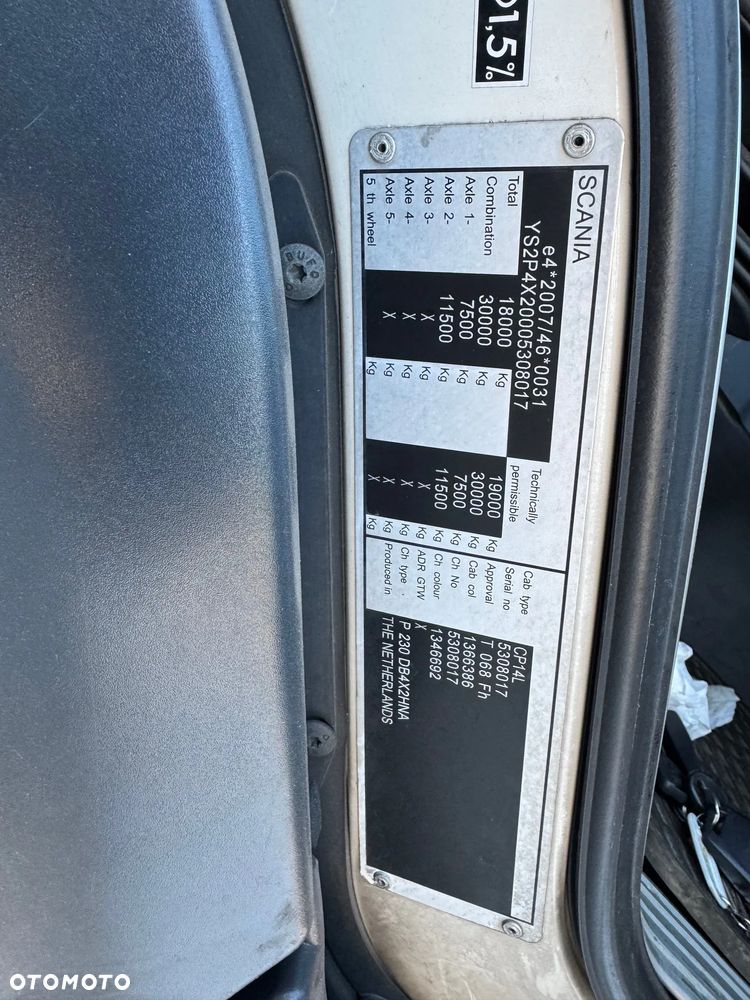 Scania P 230/Euro 5/chłodnia/do zabudowy/full serwis ASO/ - 27