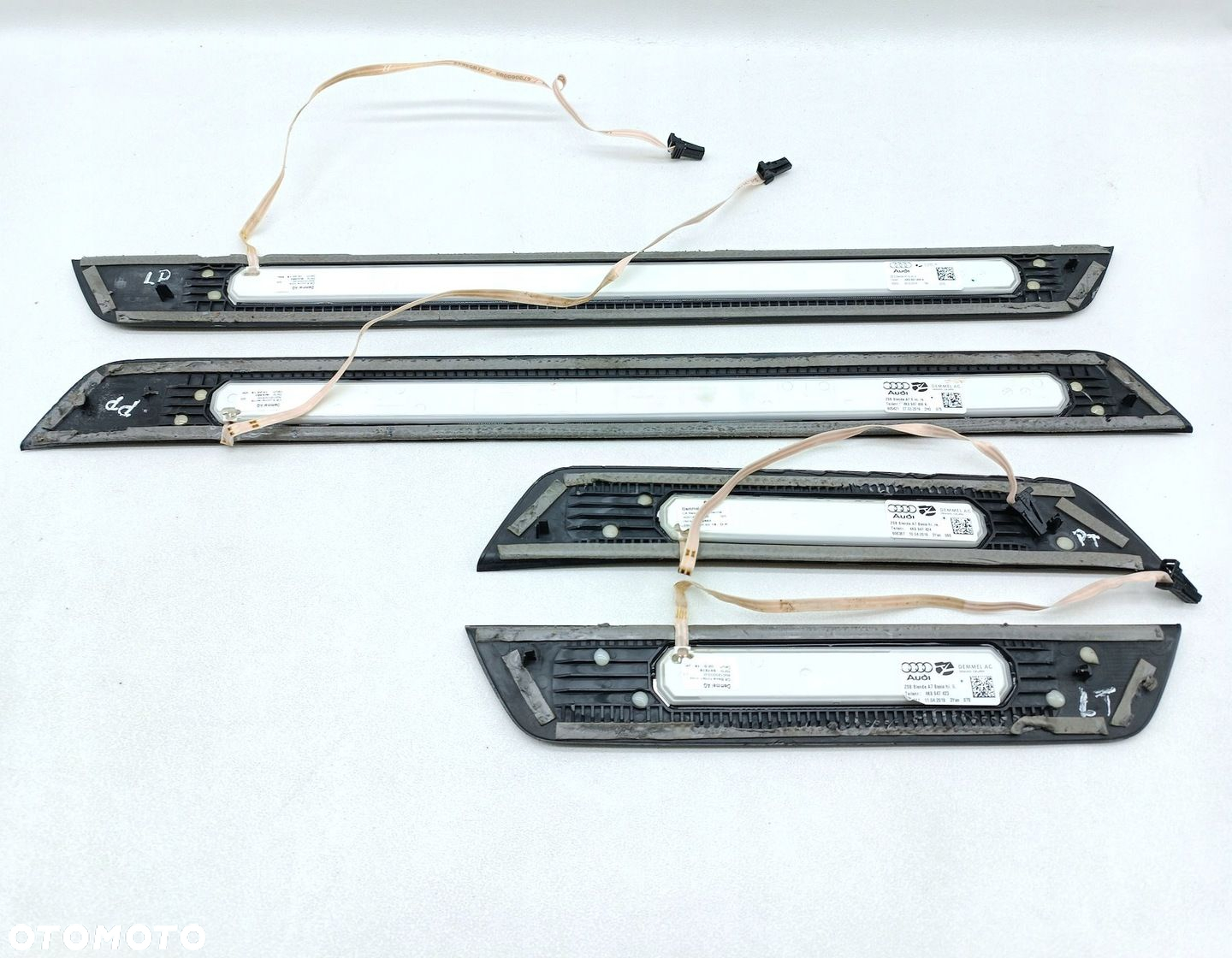 LISTWY PROGOWE KOMPLET PODŚWIETLANE LED S-LINE AUDI A7 C8 4K8947405A - 4