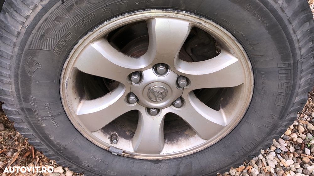 Roti  jante originale toyota Land Cruiser j120 r17 oiginale cu tot cu capace - 3