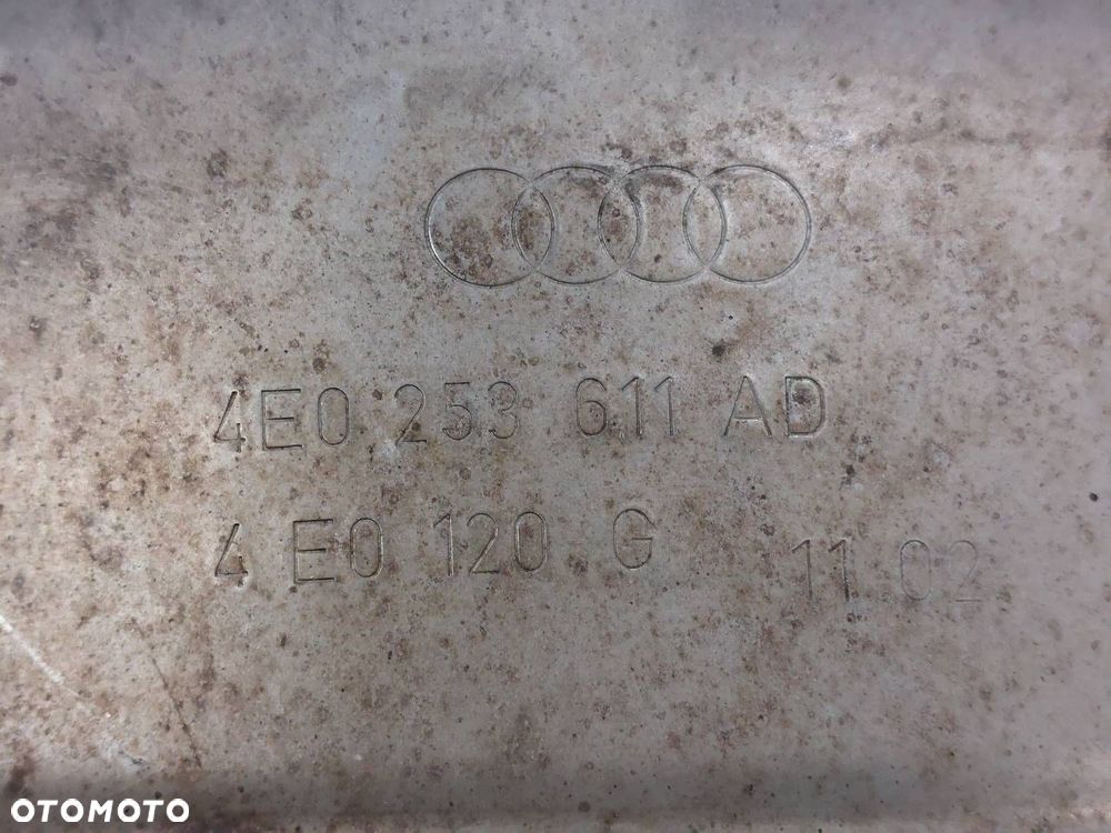 TŁUMIK WYDECH KOŃCOWY + ŚRODKOWY PRZEPUSTNICA AUDI A8 D3 4.2 V8 4E0253612L - 8