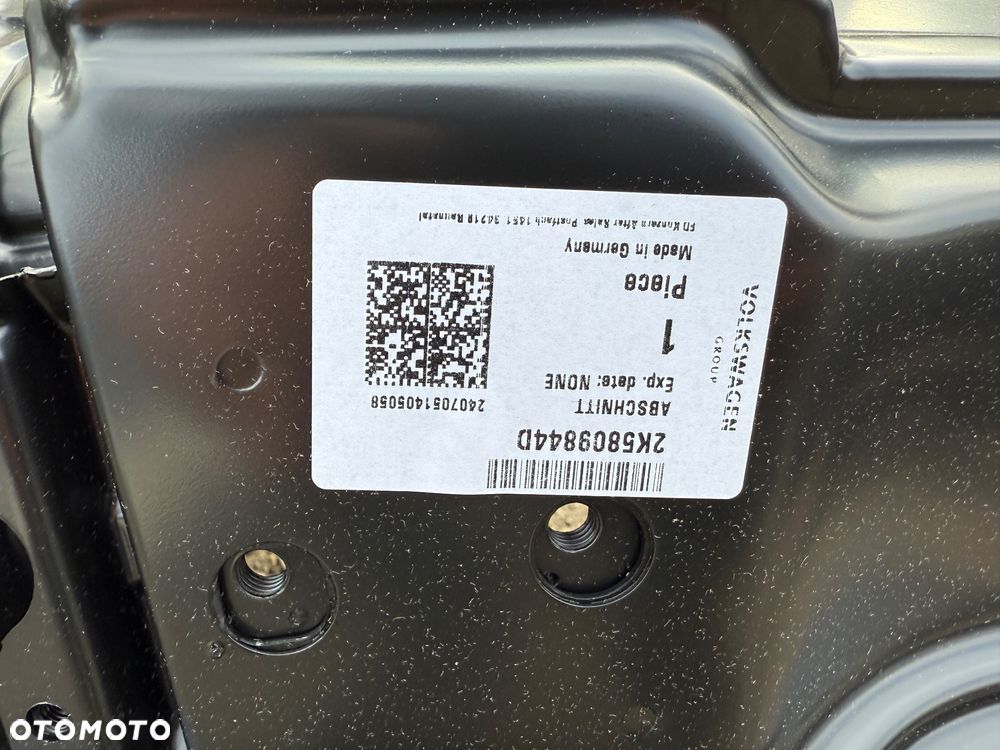 BŁOTNIK TYŁ PRAWY POSZYCIE TYŁ PRAWE VOLKSWAGEN CADDY 2K5 2k5809844D - 3