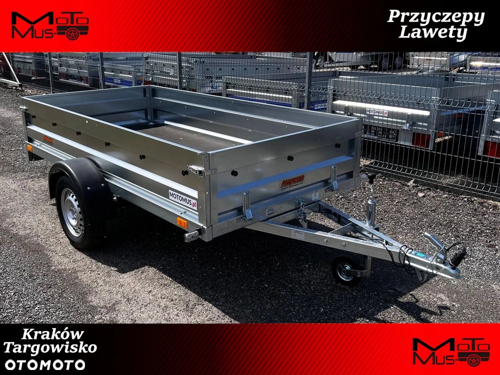 Neptun Przyczepa Neptun N7-263rt  263x129x40cm spawana rama uchylna Kraków MOTOMUS