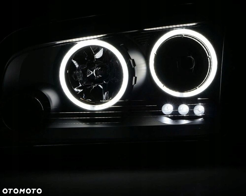 Reflektor Lampa L+R Ringi Angel Eyes LED Black Czarne Dodge Charger lx 06- - 6