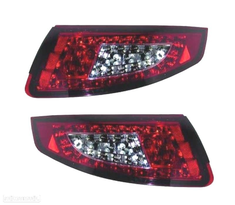 FAROLINS TRASEIROS LED PORSCHE 997 04-08 ESCURECIDO - 1