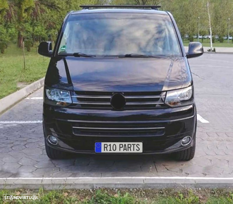 FAROIS FRONTAIS PARA VOLKSWAGEN VW TRANSPORTER T5 10-15 TUBE LIGHT FUNDO PRETO - 2