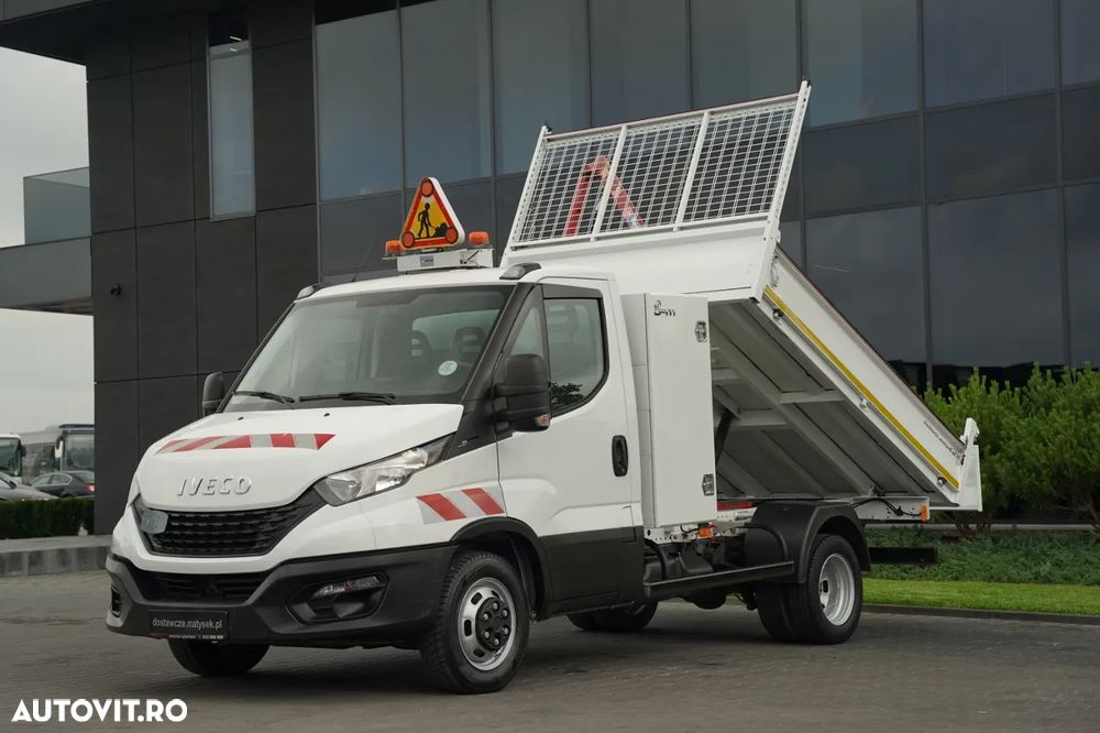 Iveco DAILY 35-140 / BASCULATOR DIN OȚEL + HDS HMF HYFA / CAPACITATE MAXIMĂ DE RIDICARE 430 KG / EXTENSIE MAXIMĂ 2 M / DUBLU / EURO 6 - 2