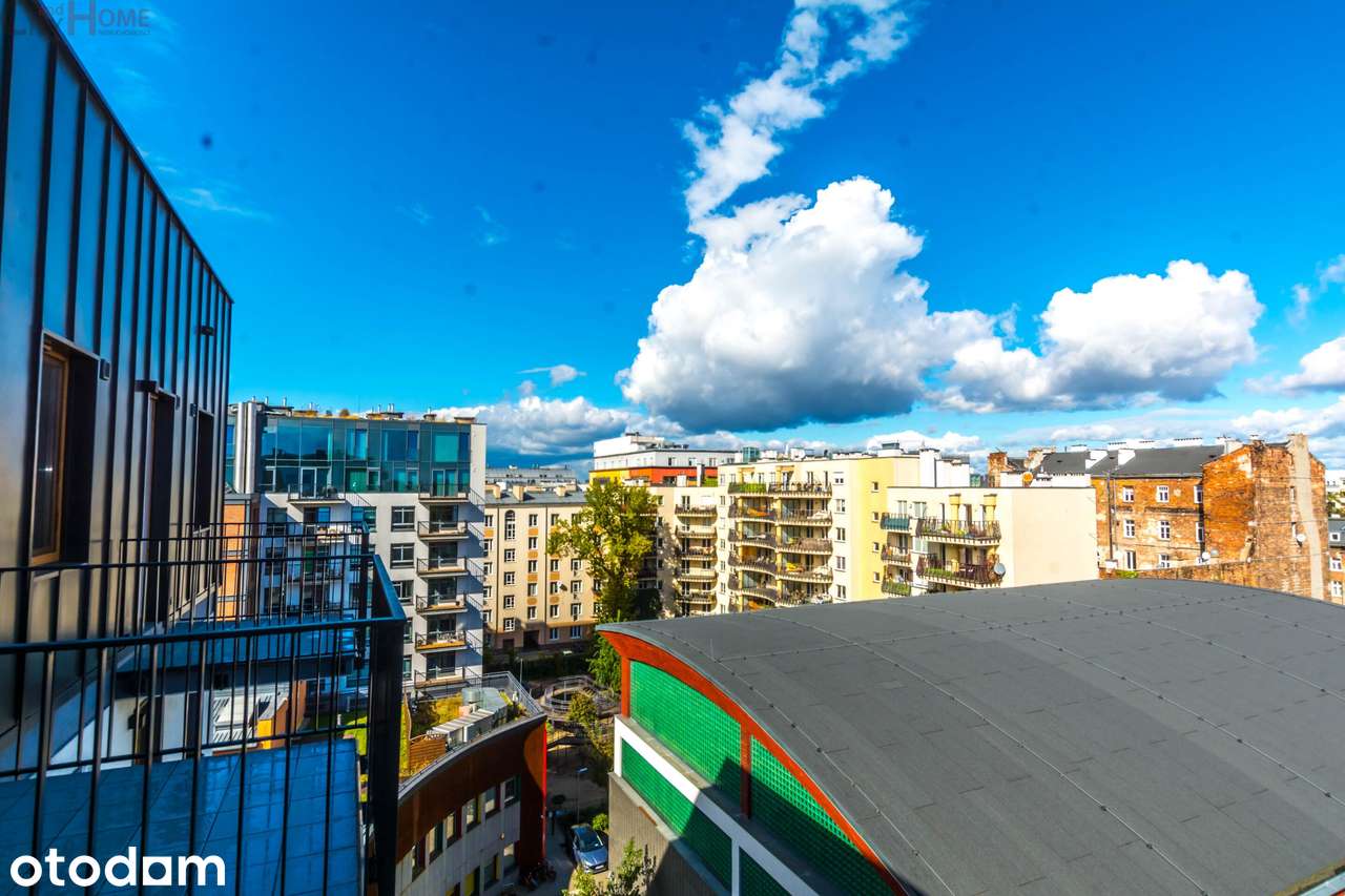PORT PRASKI | APARTAMENT NA 7. PIĘTRZE | BASEN | BALKON | WIDOK NA WAR