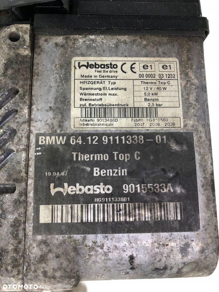 bmw 5 e60 e61 webasto komplet 9111338 - 2