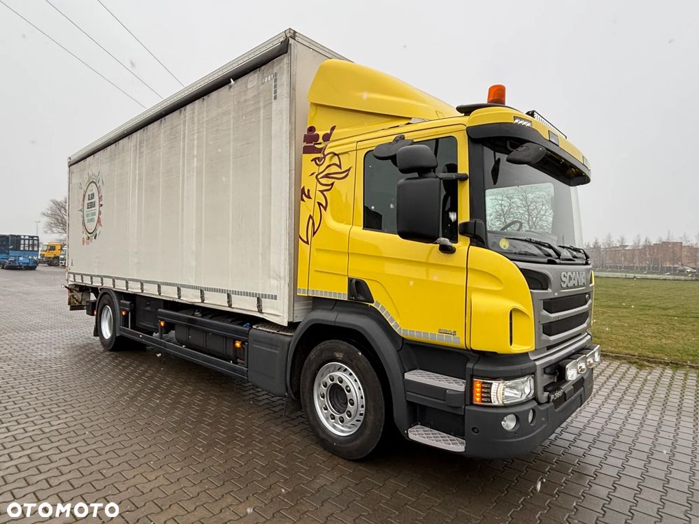 Scania P360 4x2 kontener / firanka winda 2 tony , do zabudowy , do przewozu maszyn . kurierka paletowa, pomoc dorgowa , laweta , cała na poduszkach - 6
