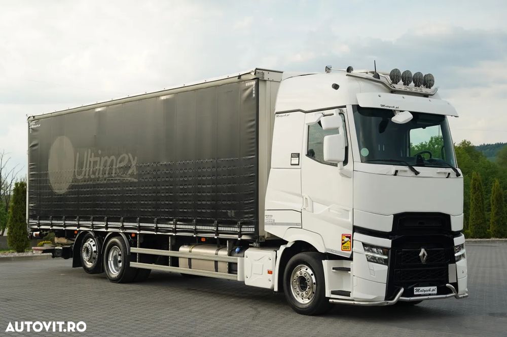 Renault T HIGH 440 DTI 13 / 6X2 / 9.5 M CORTINĂ / I-PARK COOL / PUNTE RELAXABILĂ / PODEA REZISTENTĂ / JANTE DIN ALIAJ / DHOLLANDIA LIFT / - 8