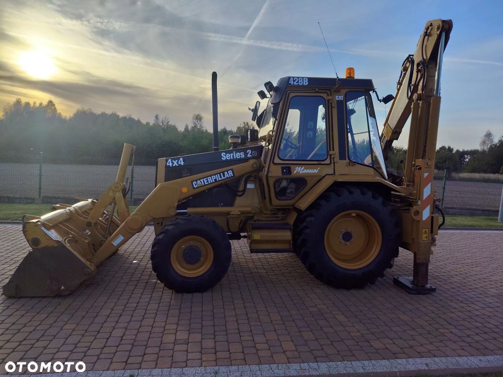 Caterpillar 428B , KOPARKO-ŁADOWARKA  , NOWE OPONY , Z FIRMY PAŃSTWOWEJ , STAN SUPER - 11