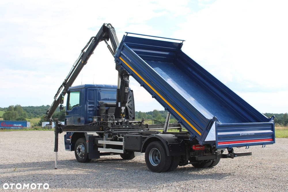 MAN TGM 15.290 Nowy 3-stronny WYWROT Żuraw HDS Hiab 099 BS-2 HiDuo Sterowanie radiowe 5,6 funkcja Kiper Wywrotka - 6