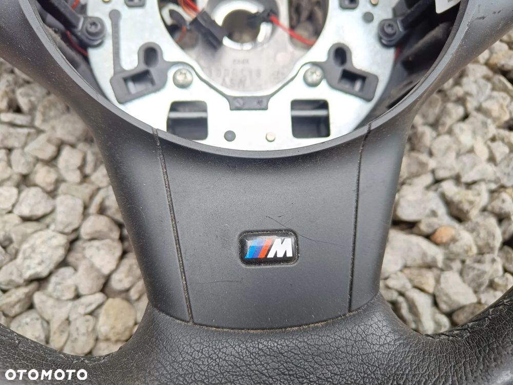 BMW E60 E61 M-PAKIET KIEROWNICA SKÓRZANA PALONA NA PRZYCISK - 4