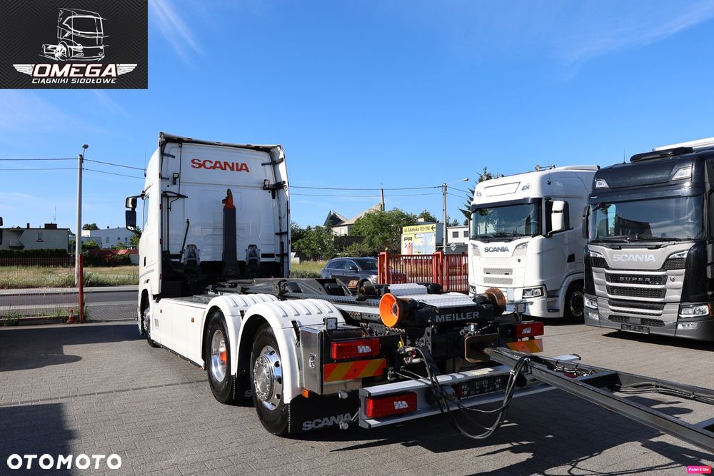 Scania S 500 Hakowiec + przyczepa // Oś skrętna // MEILLER // Klima postojowa / - 4