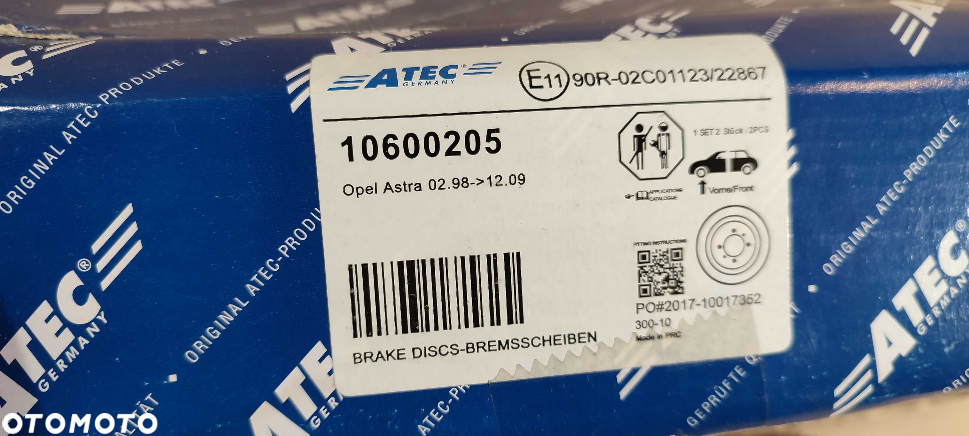 Opel astra F G H tarcze hamulcowe klocki przód przednie nowe ATE ORYG - 5