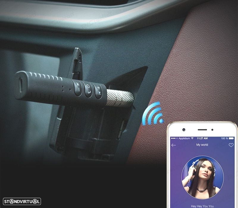 ADAPTADOR AUX JACK BLUETOOTH UNIVERSAL - 2