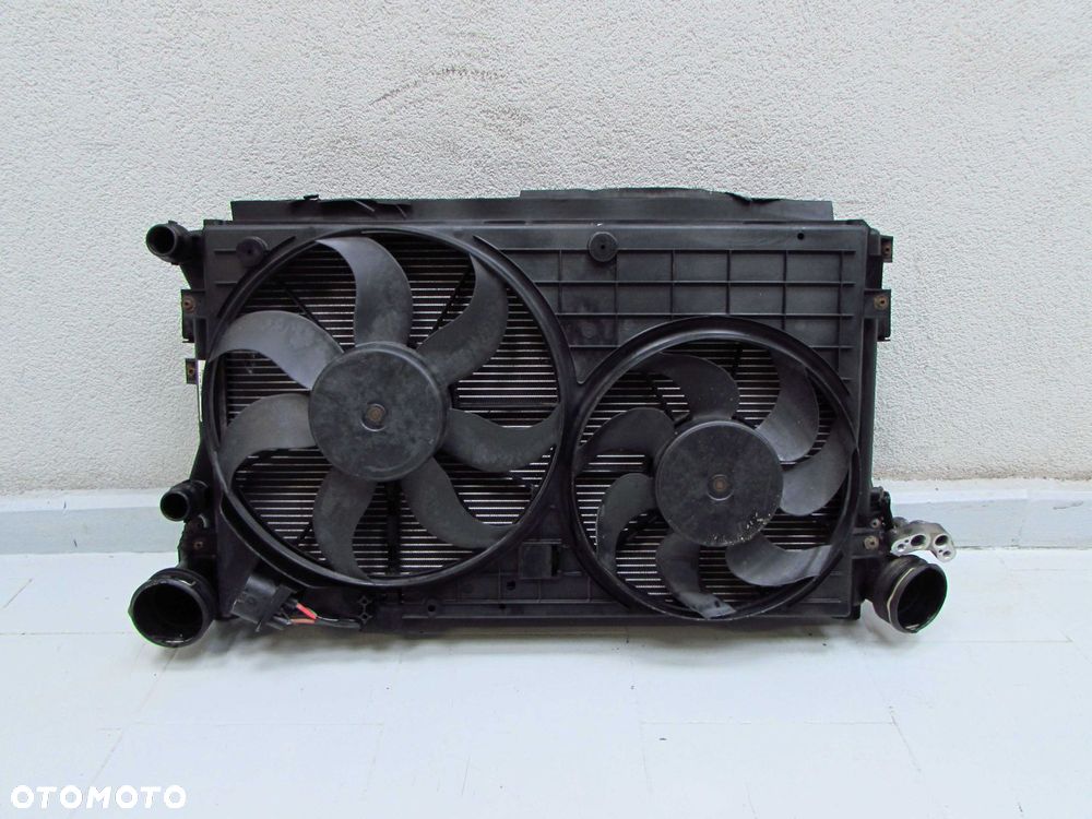 AUDI A3 8P 1.8 2.0 TFSI 03-10 CLODNICE WODY KLIMA INTERCOOLER WENTYLATOR 1K0121251AT 1K0145803S - 1