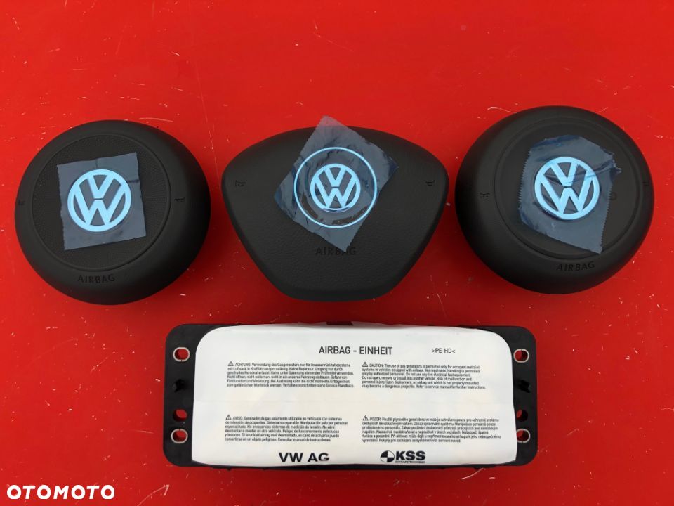 VW GOLF 7 VII 5G PODUSZKA POWIETRZNA KIEROWCY PASAŻERA KOLANOWA PASY PODUSZKI POWIETRZNE SPORTSVAN - 3