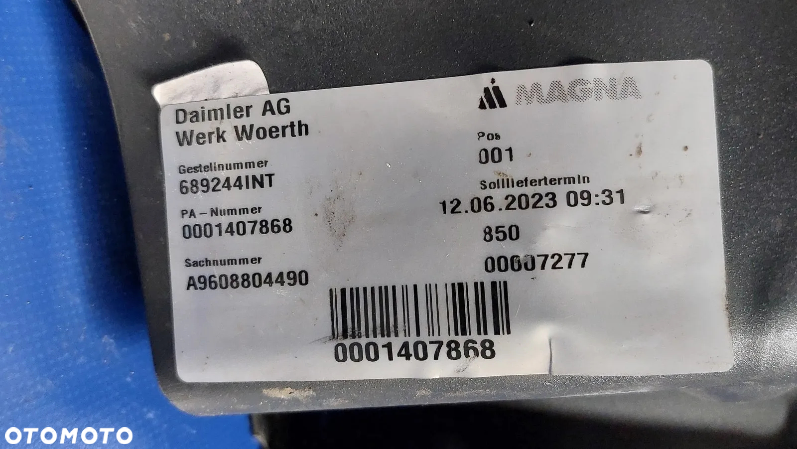 NAROŻNIK ZDERZAKA OKULAR PRZÓD LEWY MERCEDES ACTROS MP4 A9605002316 - 3