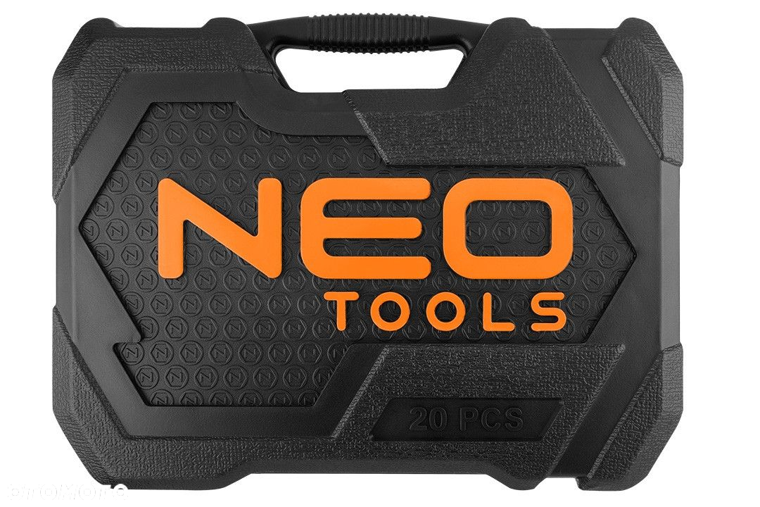 NEO ZESTAW KLUCZY NASADOWYCH 20E 1/2" 1/4" NASADKI BITY SATYNA  TORX 40SZT - 6