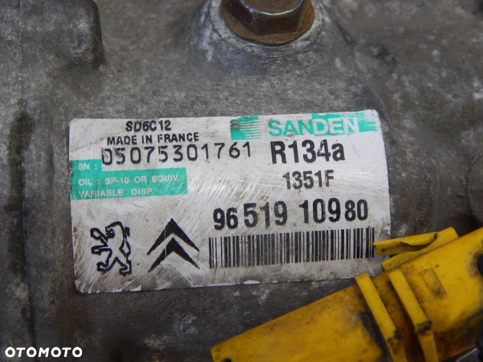 Pompa klimatyzacji 1.6 hdi Citroen berlingo c3 c4 c5 Peugeot partner 206 207 308 307 ford volvo 01-12  części - 5