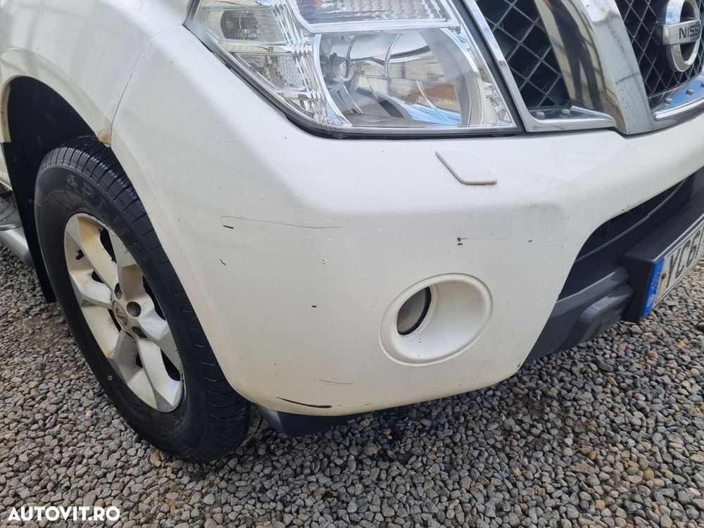 Bara fata Nissan Navara D40 Facelift 2010 - 2015 Super White 326 (1371) model cu ... - 3
